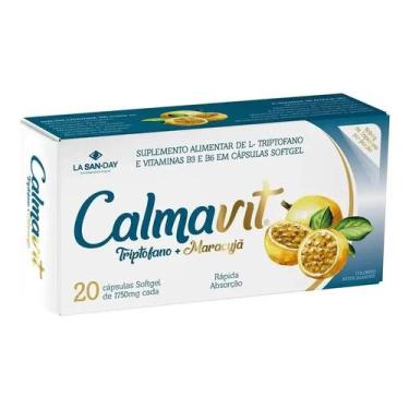 Imagem de Calmavit Triptofano Maracujá 20 Cápsulas Sem sabor - La san day, SEM S