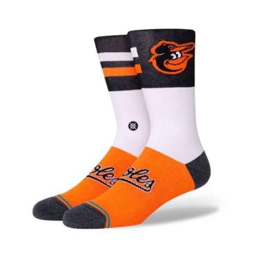 Imagem de Meia Baltimore Orioles Color Branca A545A20BAL-WHT - Stance, Único