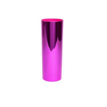 Imagem de copo long drink rosa metalico - acrilico