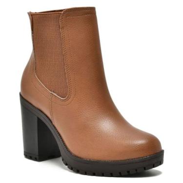 Imagem de Bota Feminina Salto Bloco Caramelo Via Marte 014-008-01, 38