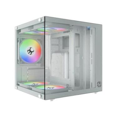 Imagem de Gabinete Aquário Life Branco Vidro MicroATX MiniATX ITX - BlueCase