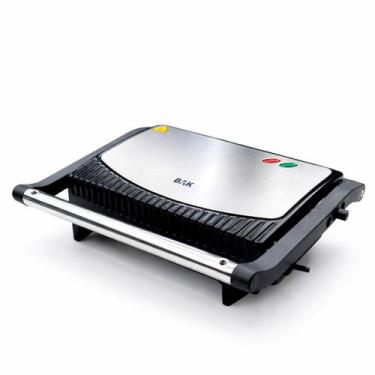 Imagem de Grill Elétrico Antiaderente 750W Inox para Grelhar - BAK, 220V
