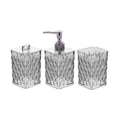 Imagem de Kit banheiro glamour cristal a1 - PLASUTIL