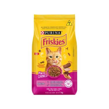 Imagem de Ração Premium para Gato Friskies - Mix de Carnes Adulto 1kg