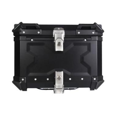 Imagem de Bau Traseiro Moto 45L Alumínio Preto Tronos