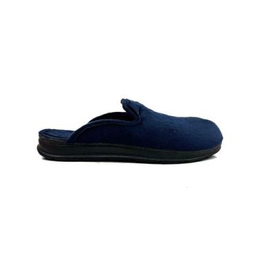 Imagem de Pantufa Atoalhada Pegada Musgo e Azul Marinho - 16600101, Azul marinho