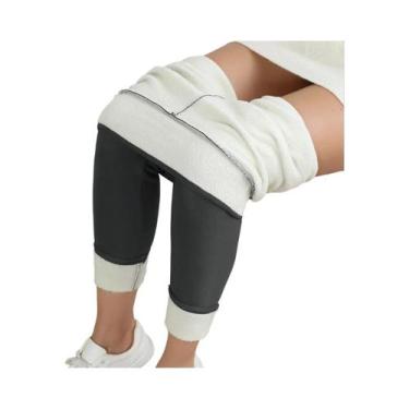 Imagem de Leggings Femininas De Cintura Alta Em Veludo Fleece, Quentes, Ajuste S