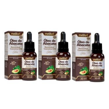 Imagem de Kit 3x Óleo de Abacate Resveratrol Coenzima Q10 30ml Melfort