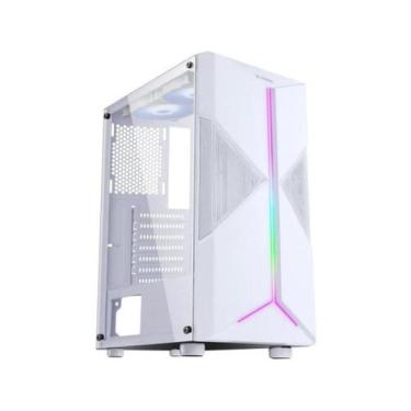Imagem de Gabinete Gamer Fortrek Holt Mid Tower RGB Branco