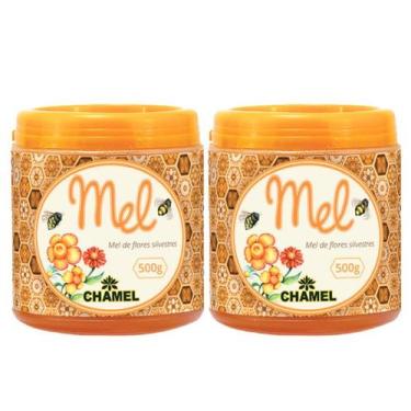 Imagem de Mel Silvestre 100% Puro Chamel - 2 Potes de 500g