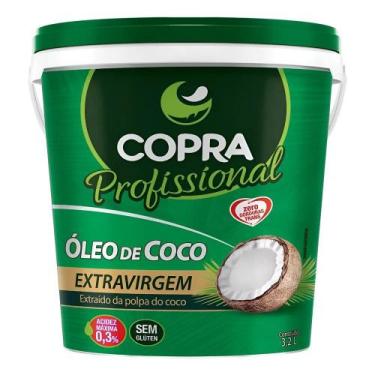 Imagem de Oleo De Coco 3,2l Extra Virgem Balde Copra - Frete Expresso - Congratu