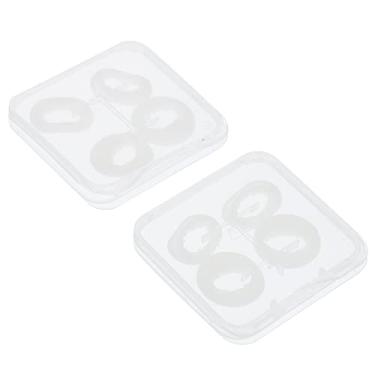 Imagem de 8 peças de pontas de silicone para adaptadores de orelha, pontas de borracha de substituição, compatível com Buds, branco