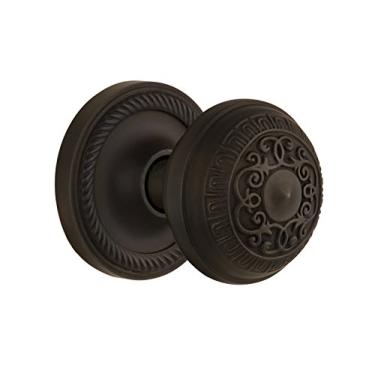 Imagem de Nostalgic Warehouse Roseta de corda com puxador de ovo e dardo, passagem – 6 cm, bronze polido a óleo