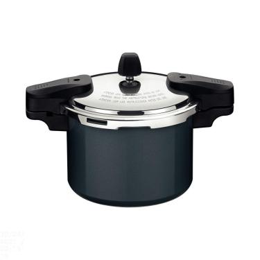 Imagem de Panela de Pressão Tramontina Torino em Alumínio com Revestimento Interno e Externo Cerâmico Verde Petróleo 20 cm 4,5 L Tramontina