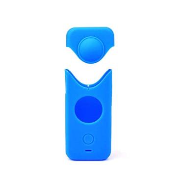 Imagem de Capa de Silicone + Tampa para Lente Compativel com Insta360 One X2 - StartRC Cor Azul