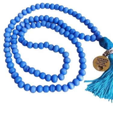 Imagem de Japamala 108 Contas Olho de Gato de vidro Azul Escuro