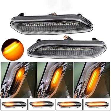 Imagem de 2 peças de luz de seta dinâmico LED indicador lateral piscante para MINI R60 PAUNTRYMAN (2010 - 2017) MINI R61 PACEMAN (2012 - 2017) (limpo)