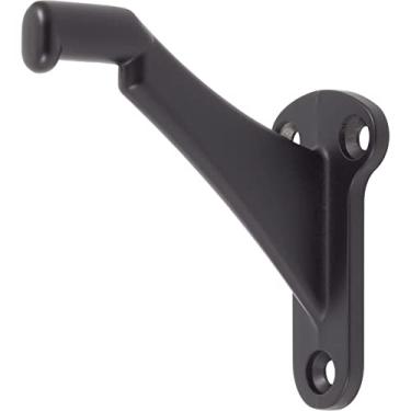 Imagem de Stone Harbor Hardware, Suporte de corrimão resistente (preto fosco)