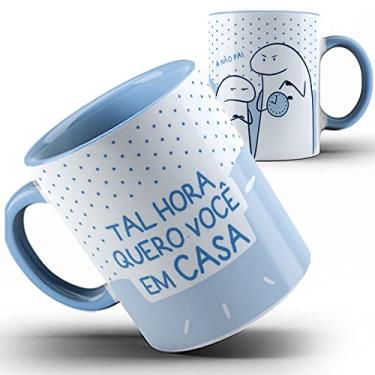 Imagem de Caneca azul Flork Pai volte tal hora