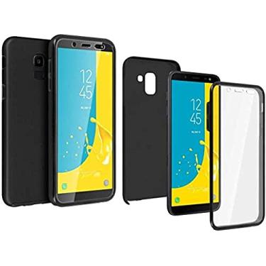 Imagem de iPOMCASE Capa de 360 graus para Samsung Galaxy J6, frente e verso