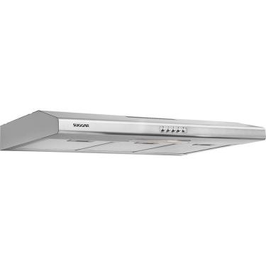 Imagem de Depurador de Ar Suggar DI81X Slim 80cm Com 3 velocidades Luminária Dupla Filtragem 127V Inox