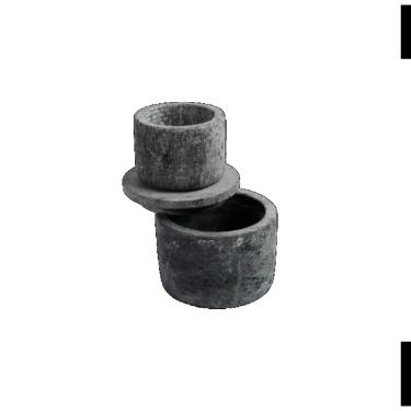 Imagem de Manteigueira Francesa Redonda Servir Decorar Pedra Sabão 9cm