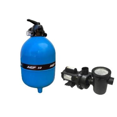 Imagem de Kit Filtro ACF50 Motobomba 3/4 Cv Para Piscinas de até 80.000 Litros