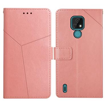 Imagem de For Motorola Moto E7 Y Stitching Horizontal Flip Leather Phone Case with Holder & Card Slots & Wallet & Photo Frame