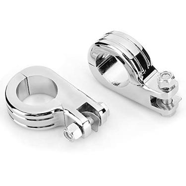 Imagem de 38mm/1.5in Universal apoio para os pés Montagem P-Clamp Acessório de motocicleta apto para (Electroplate) Footpeg Mount Footpeg Grampo Descanso para os pés Grampo Suporte de