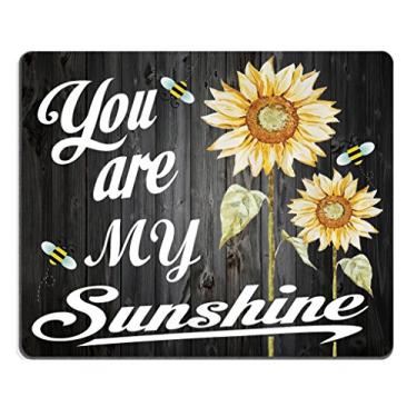 Imagem de Mouse pad gamer personalizado Smoothly, lindo fundo náutico azul turquesa, decorado com rede de pesca drapeada e estrelas do mar em tábuas de madeira rústica pintadas 240 mm x 200 mm x 3 mm