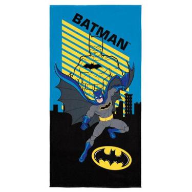 Imagem de Toalha Infantil Aveludada Estampada Batman 1,40M X  70cm - Lepper