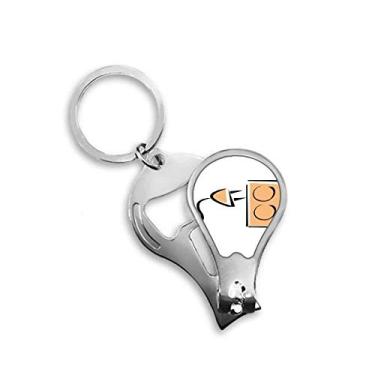 Imagem de Cabo de carregamento plugue padrão cortador de unhas cortador abridor chaveiro tesoura