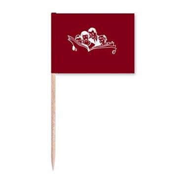 Imagem de Share Newspapers Around Read Toothpick Flags Marker Topper Party Decoration