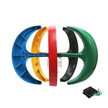 Imagem de Gerador pequeno vertical da turbina eólica, 1000W 12V 24V 48V 220V com controlador MPPT para uso doméstico da rua (cor),12v