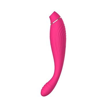 Imagem de Vibrador Clitóris Sugando Ponto G Estimulação Anal Mamilo Brinquedos Sexuais Zatla Shop (Rosa)