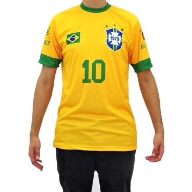Imagem de Camiseta Masculina Copa Do Mundo, Camiseta Seleção Pelé