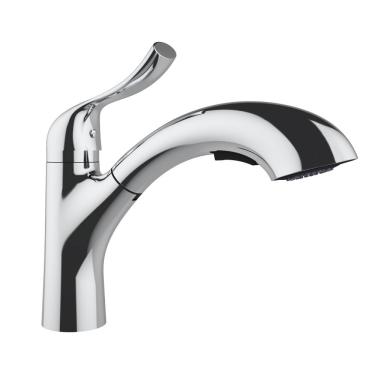 Imagem de Torneira AREMC10 Misturador de Cozinha 2 Jatos com Bica Móvel e Retrátil Cromado - Inox