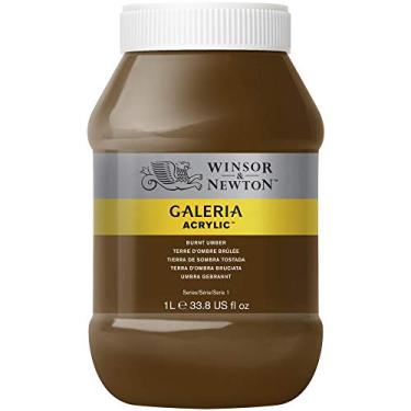 Imagem de Winsor & Newton Tinta Acrílica Galeria W&N 1 Litro 076 Burnt Umber