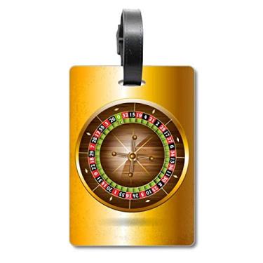 Imagem de Ilustração de toca-discos realista de cassino, etiqueta de bagagem, etiqueta para guardar cartão