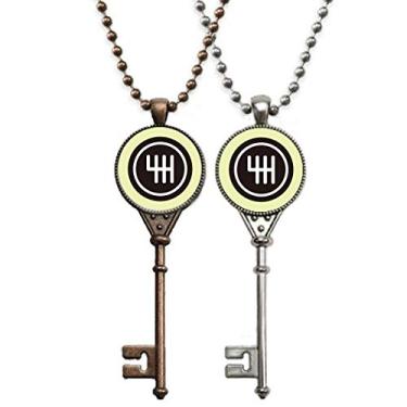 Imagem de OFFbb-USA Easy Joystick Gear Colar de chave com pingente para decoração de casais