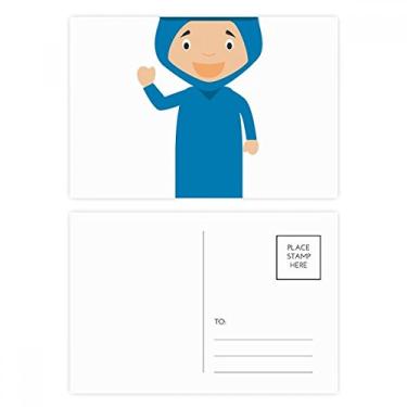 Imagem de Cartão postal Smile Blue Algeria Cartoon Cartão de felicitações de aniversário