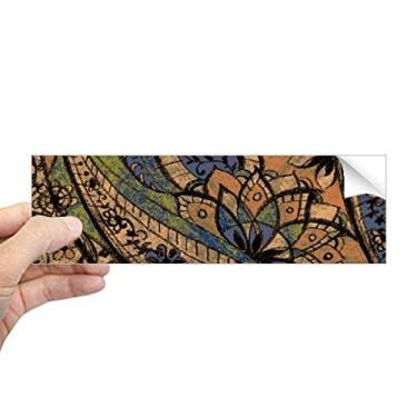 Imagem de DIYthinker Adesivo retangular clássico abstrato de lótus padrão de peixe retangular para notebook decalque de janela