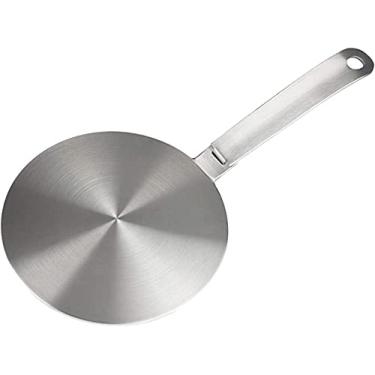 Imagem de CozyKit Adaptador Difusor de Calor de Aço Inoxidável 2020, Placa Removível, Alça Isolante Térmica, Fogão Elétrico ou a Gás, 5,5 Polegadas