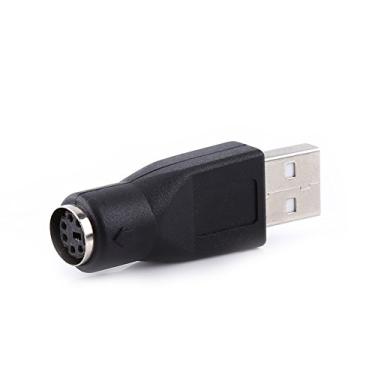 Imagem de Adaptador USB para PS/2, USB 2.0 A Macho para PS/2 Fêmea, Tire Energia da Porta PS/2, Conecte e Use, para Teclado e Mouse