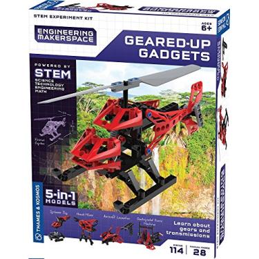Imagem de Thames & Kosmos | 555060 | Dispositivos Geared Up | Kit de Experimento Cient fico da Engineering Makerspace | Construa 5 gadgets divertidos e aprenda sobre engrenagens e transmiss es | Idades 8+