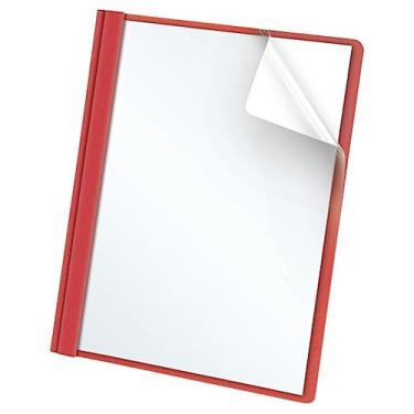 Imagem de Oxford Capas transparentes para relatórios frontais, vermelho, tamanho carta, 25 por caixa (55811EE)