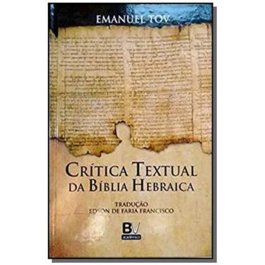 Imagem de Critica Textual Da Biblia Hebraica - Bv Books - Bv Films