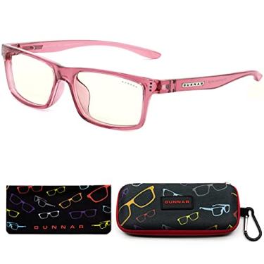Imagem de Kids Blue Light Blocking Glasses | Cruz Kids Large Pink/Clear Natural by GUNNAR | Patented 35% Blue Light Protection With Smudge Resistent Lens, Durable & Flexible Frame