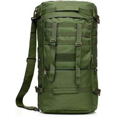 Imagem de Mochila Ao Ar Livre, Mochilas De Caminhada Unissex 60L Leve Mochila De Caminhada Leve Mochila De Acampamento Escalada Esporte Montanhismo Bolsa De Viagem À Prova D'água, Duas Maneiras De Transport