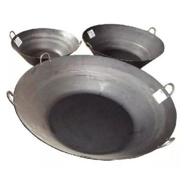 Imagem de Tacho Beira Alta Preto Aço Carbono 104 Litros 101Cm Diâmetro